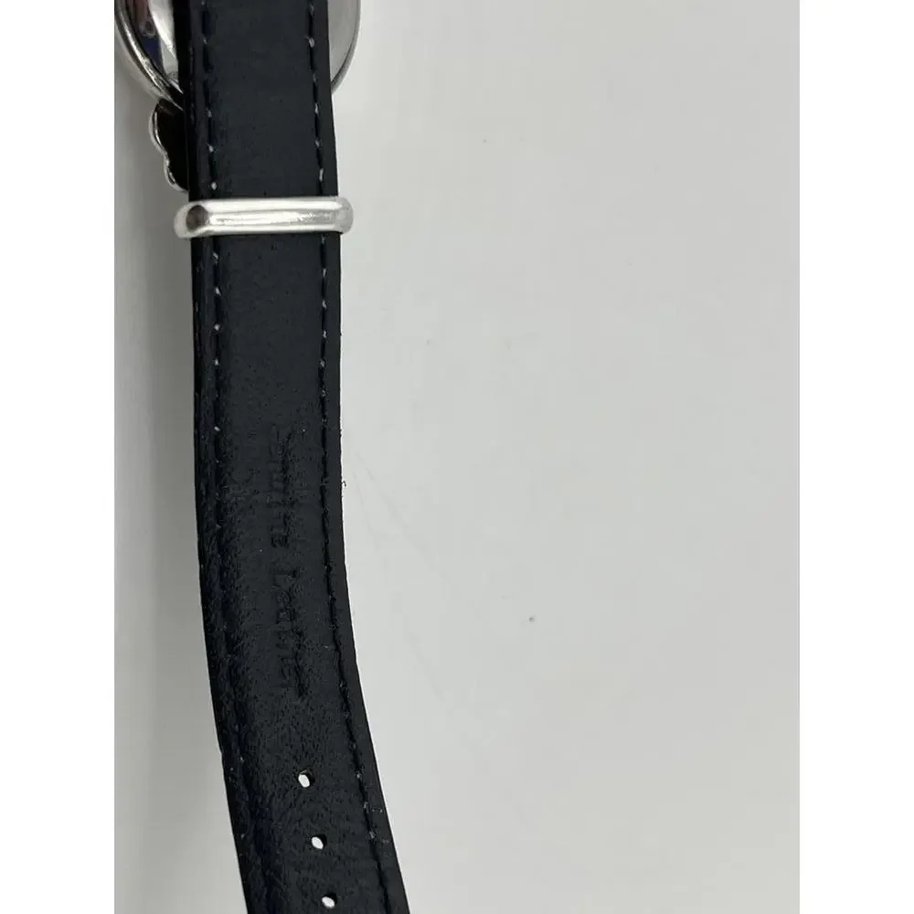 Boma Women's Leather Strap Silver Case Quartz Watch‎ Classic Elegant Timepiece
